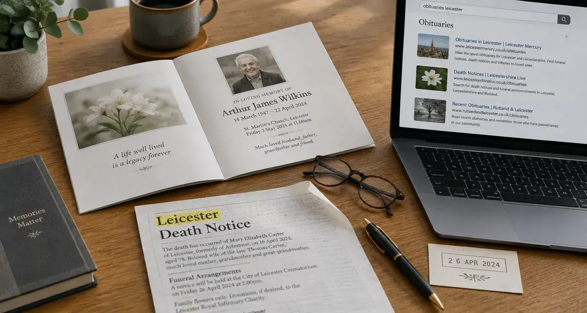 Leicester obituaries search and death notice how to post
