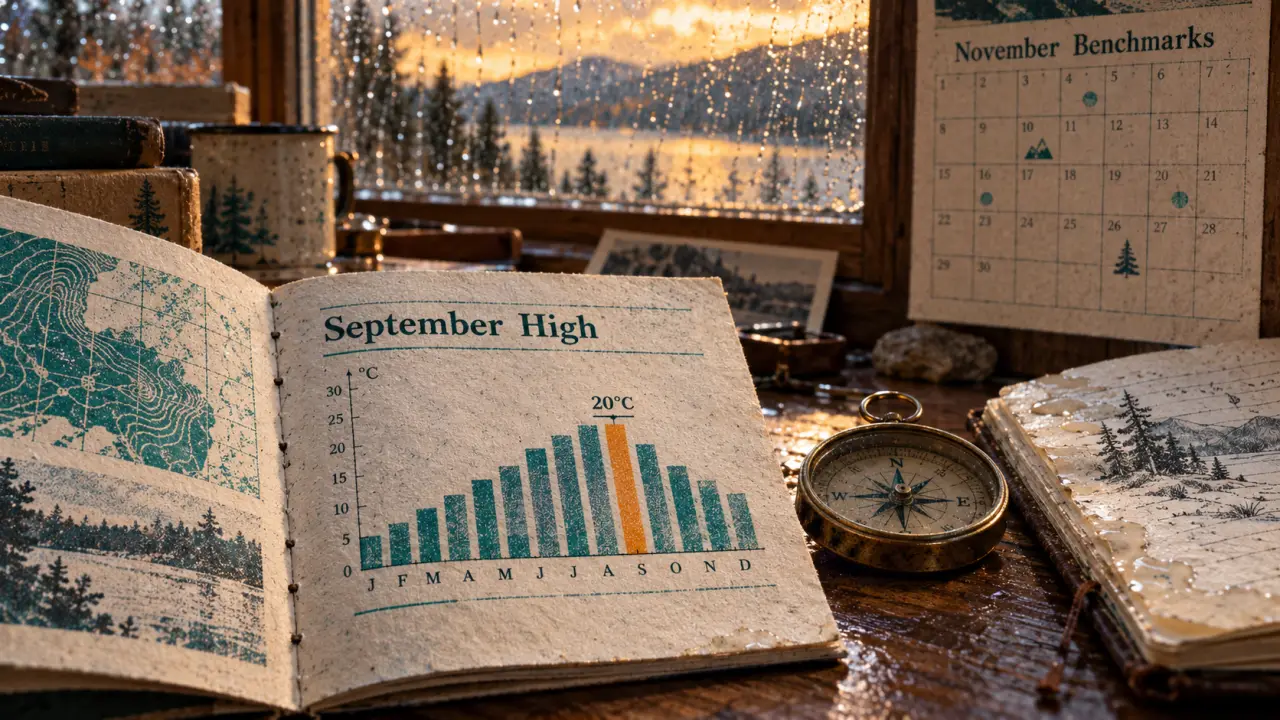 Leicester weather news: warmer September vs November averages chart