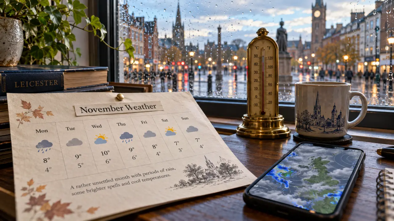 Met Office Leicester forecast desk, temperature benchmark in Leicester