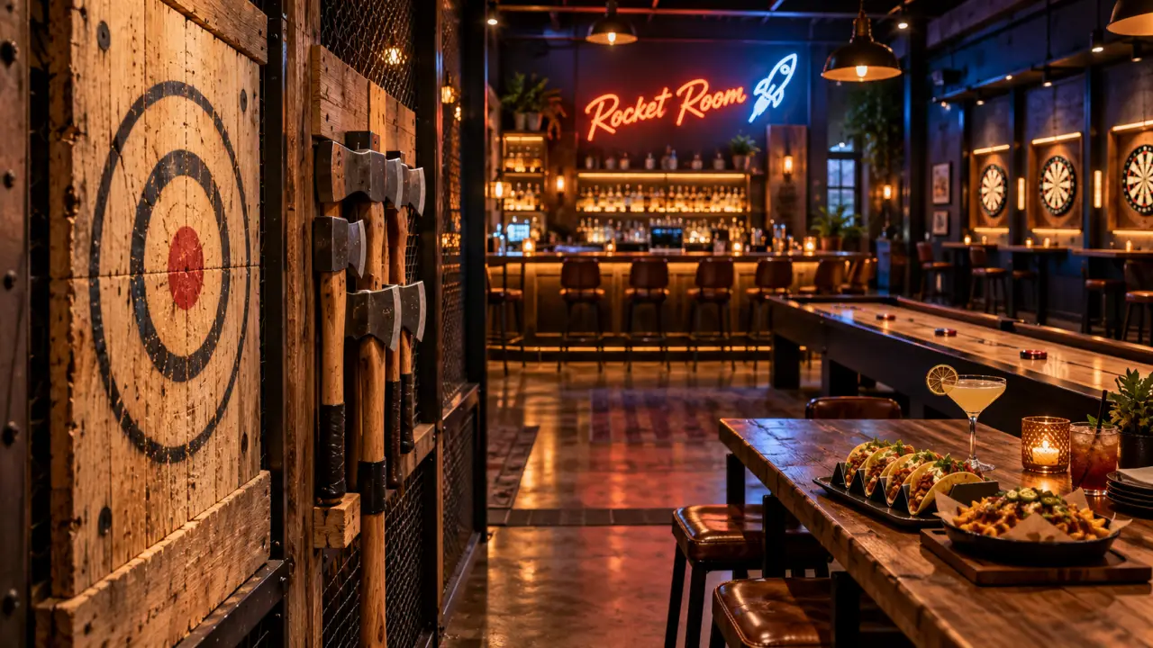 Rocket Room to bring axe throwing and Mexican food to Highcross in December